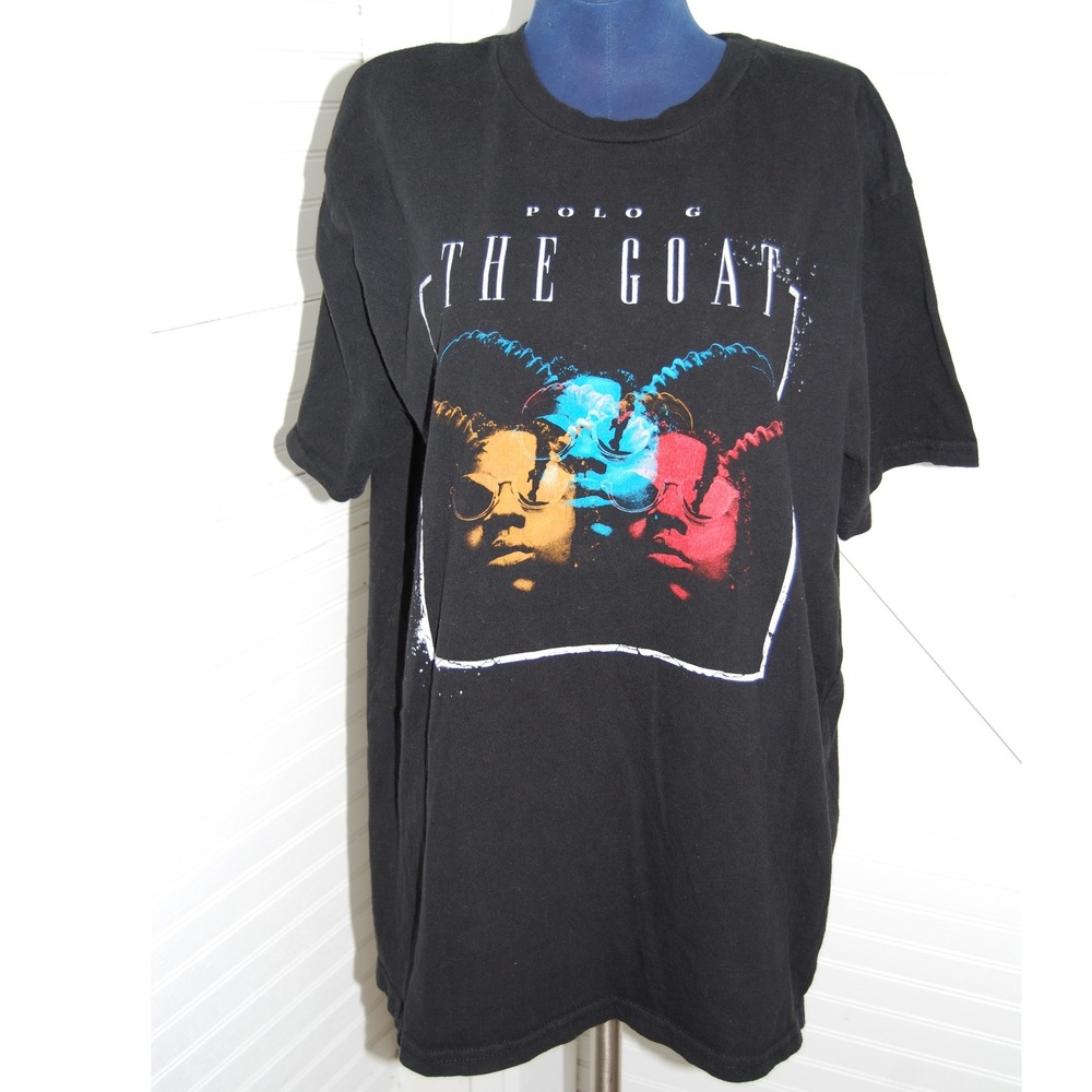 Polo G "The Goat" t-shirt Men's large Unisex graphic 100% cotton Hip-hop‎ rap